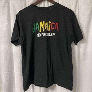 NWOT No Problem Jamaica Short Sleeve Beach Destination Tee Island Ocean Vacation